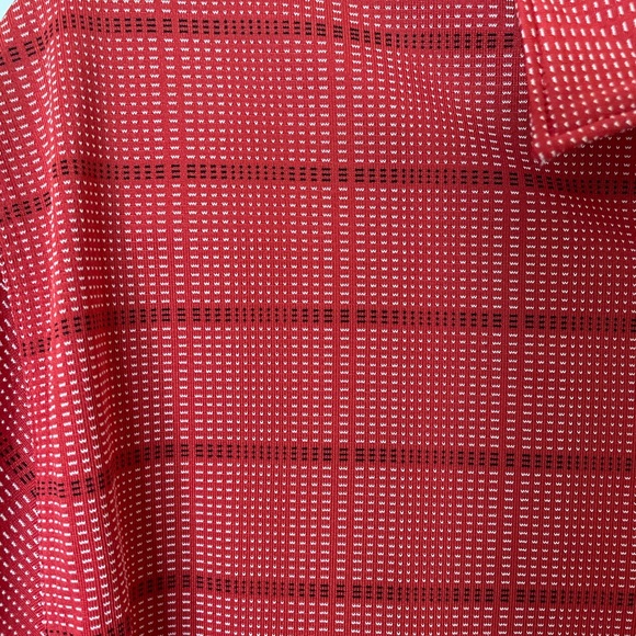 GREG NORMAN Men’s Red Collared Golf Shirt Medium - Picture 8 of 11